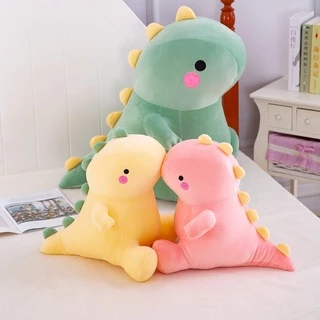 (Pronto Para Envio) Novo Boneco Dinossauro Pelúcia Brinquedo De Quatro Faces Boneca Sofá Almofada Crianças Aniversário Presente