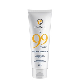 Anasol Protetor Solar Corporal Creme Fps 99 Toque Seco com Aloe Vera e Vitamina E - 120g