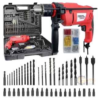Furadeira de Impacto com Kit Maleta 220V 105 Peças 500w Equipa Tools Broca Acessorios