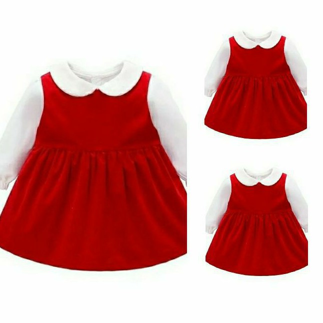 vestido bebe 0 a 3 meses vermelho