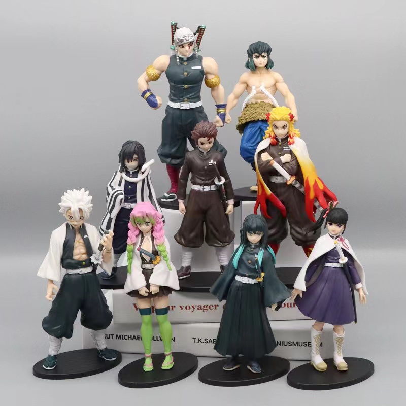 Demon Slayer Action Figures Brinquedos, Modelo PVC, Figurine Toy