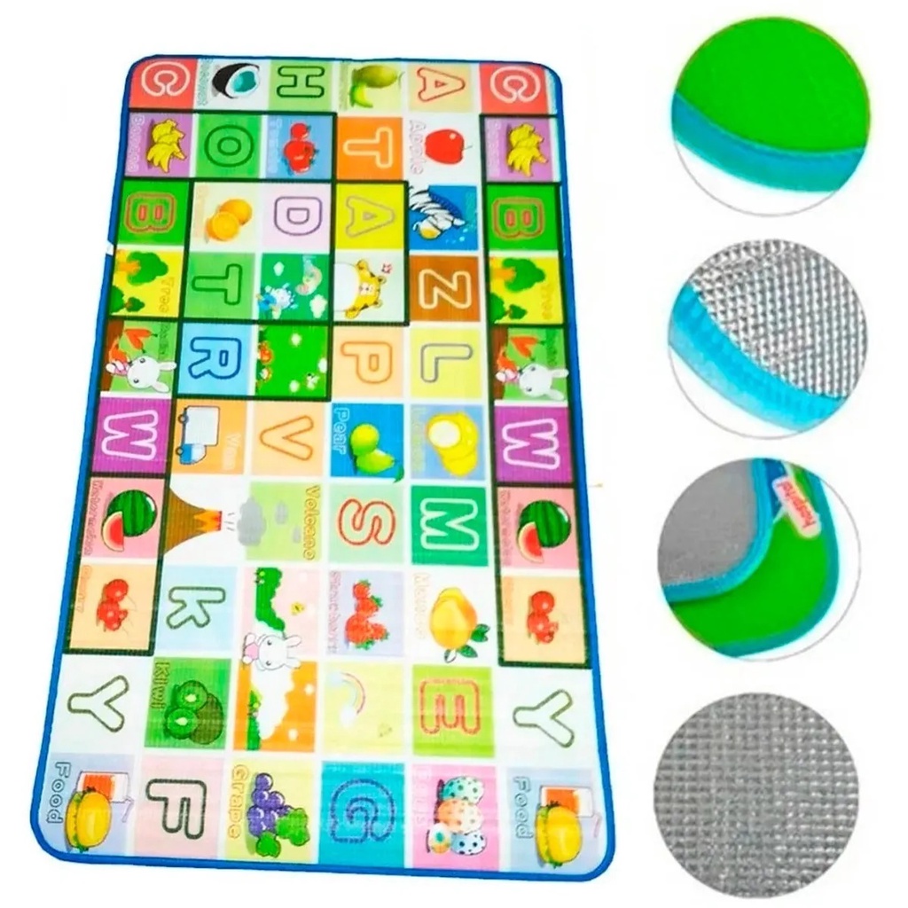 Tapete Atividades Emborrachado Infantil Bebê 90x120cm Colorido | Shopee ...