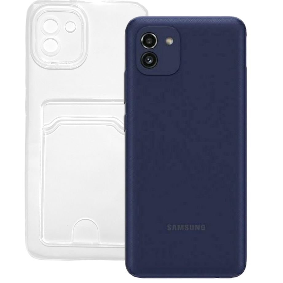 Capa Capinha Case Samsung Galaxy A Transparente Com Suporte Para Cart O Documentos Shopee Brasil