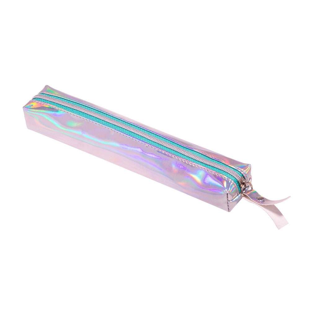 Estojo Holográfico Verde Água - Mini - 1 Zíper