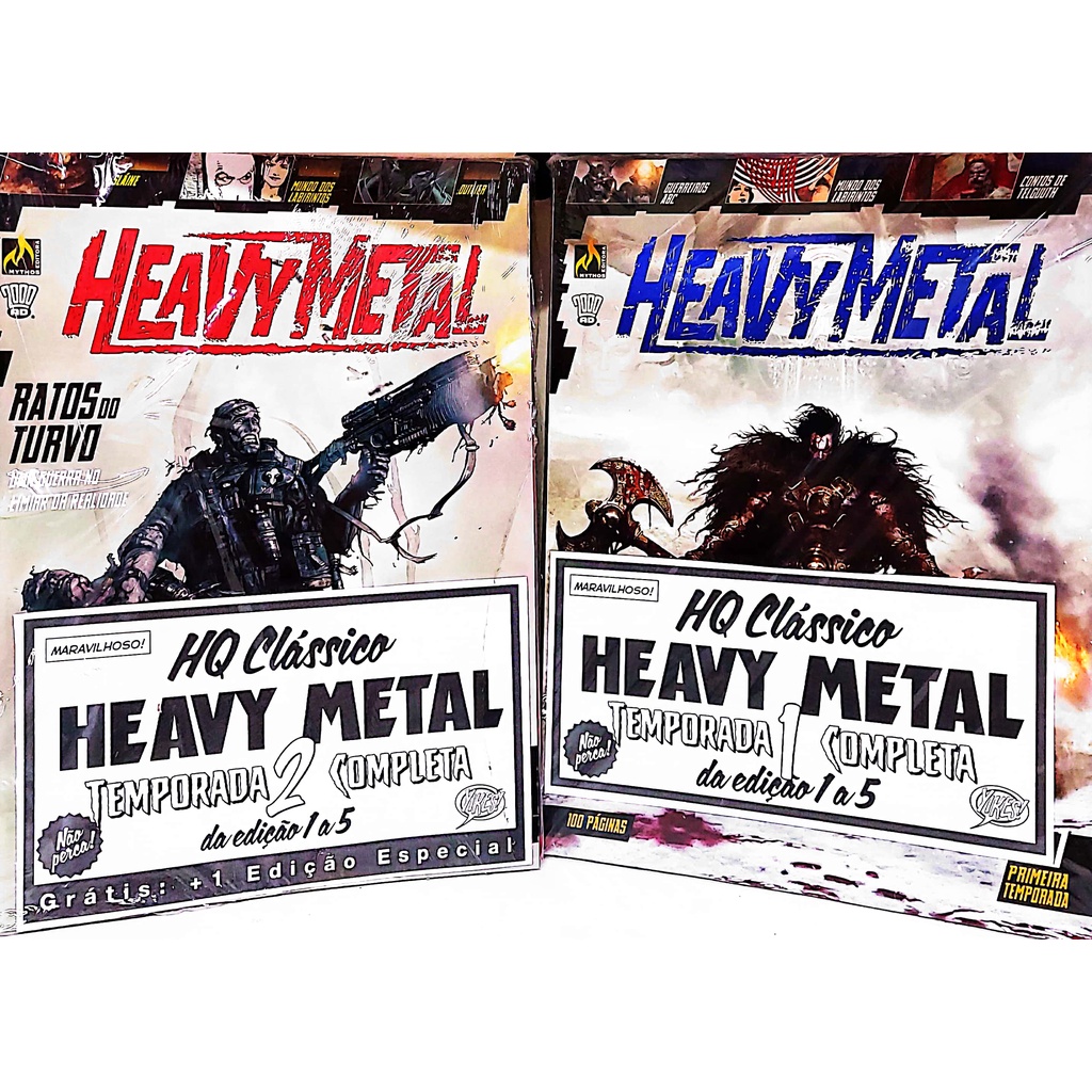 Hq Heavy Metal Coleção Completa 2 Temporadas 11 Edições