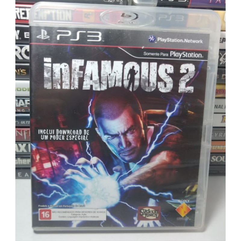 Infamous 2 Dublado em Português Mídia Física Original Jogo PS3