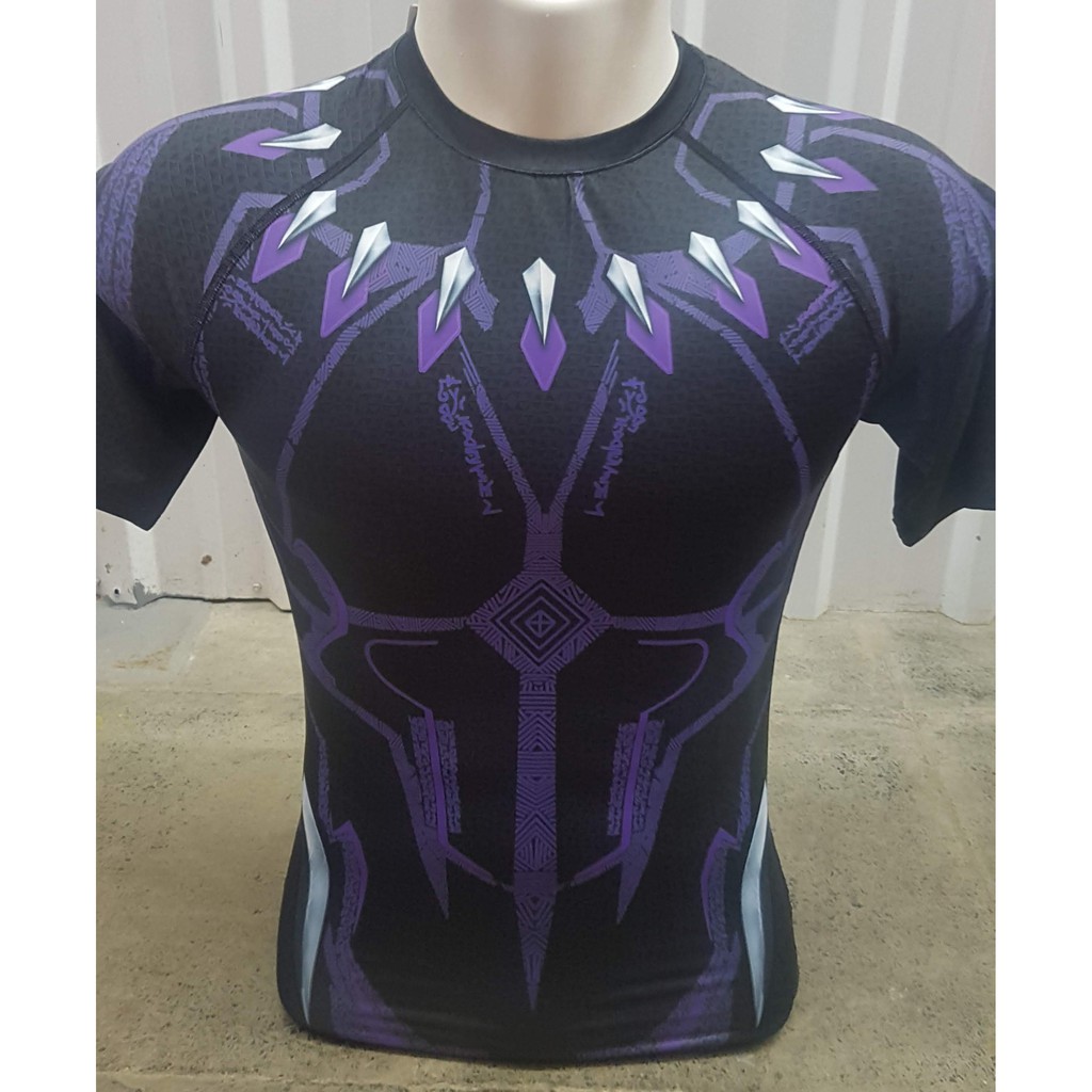 Camisa / Camiseta Hash Guard Pantera Negra Vingadores Compressão