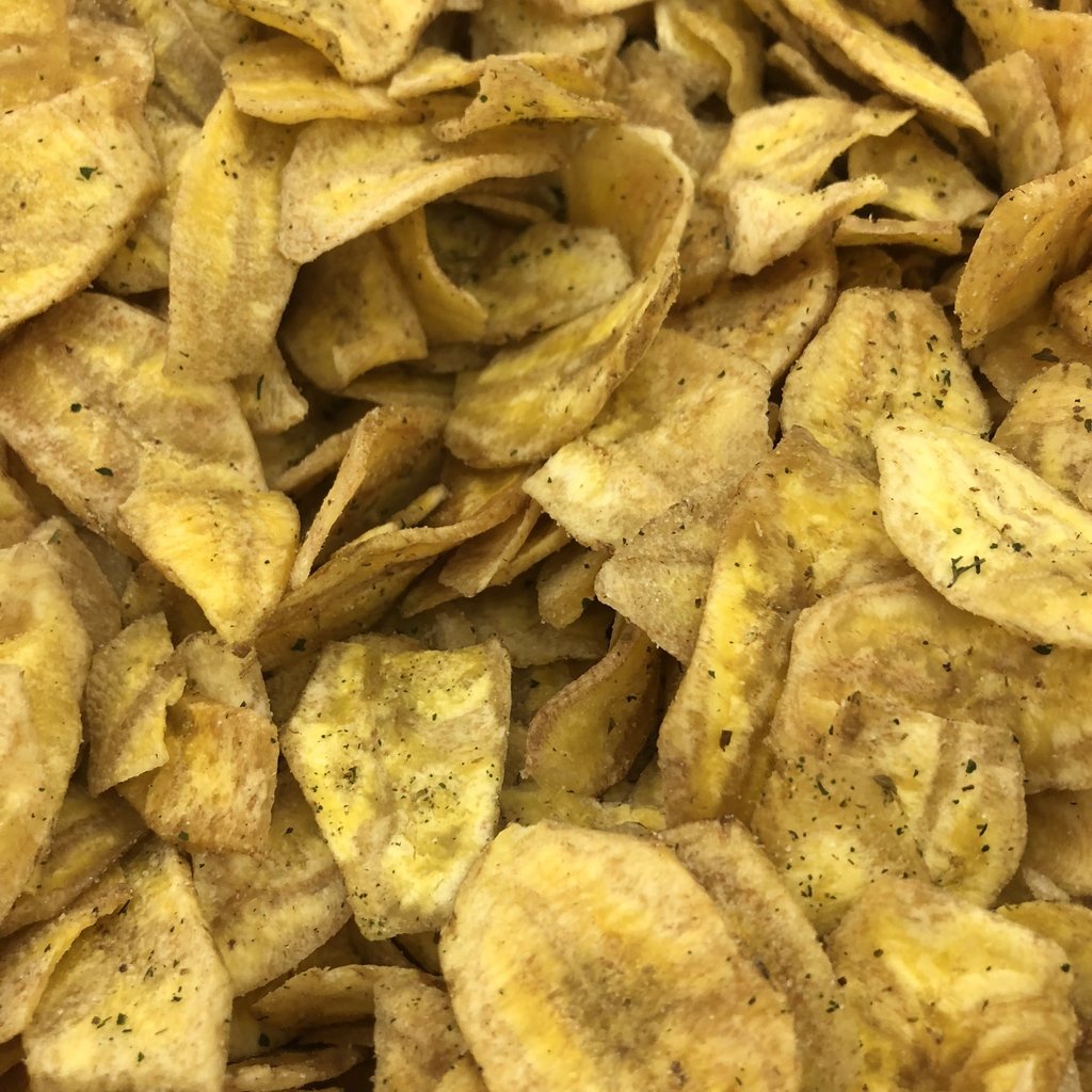 Banana Chips Cebola e Salsa 100% Vegano Natural Delicioso Snack