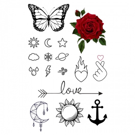 Flores e Borboleta - Tattoo