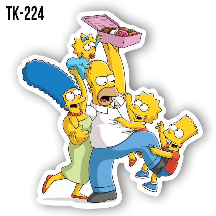 Adesivo Simpsons Sticker 10x10cm | Shopee Brasil