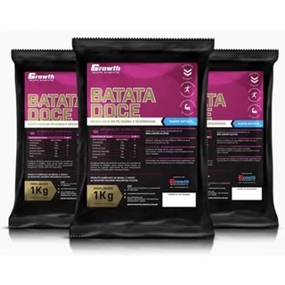 100% Batata Doce em Pó 1kg Sabor Natural - Growth Suplementos
