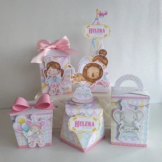 Personalizados para festa Circo rosa
