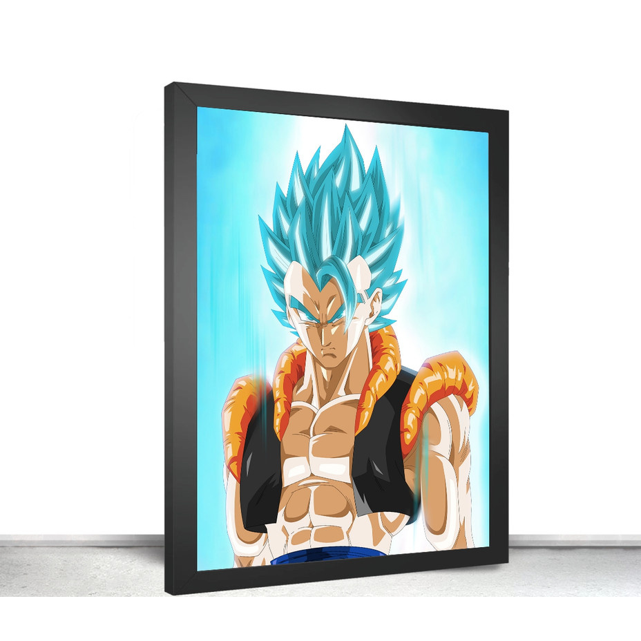 Quadro Decorativo Dragon Ball Super Gogeta Ssj4 Blue 4k