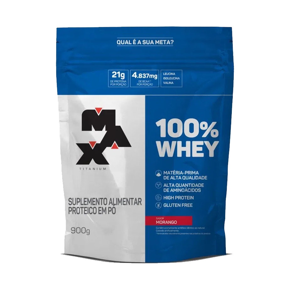 Whey 100% Refil 900g - Max Titanium