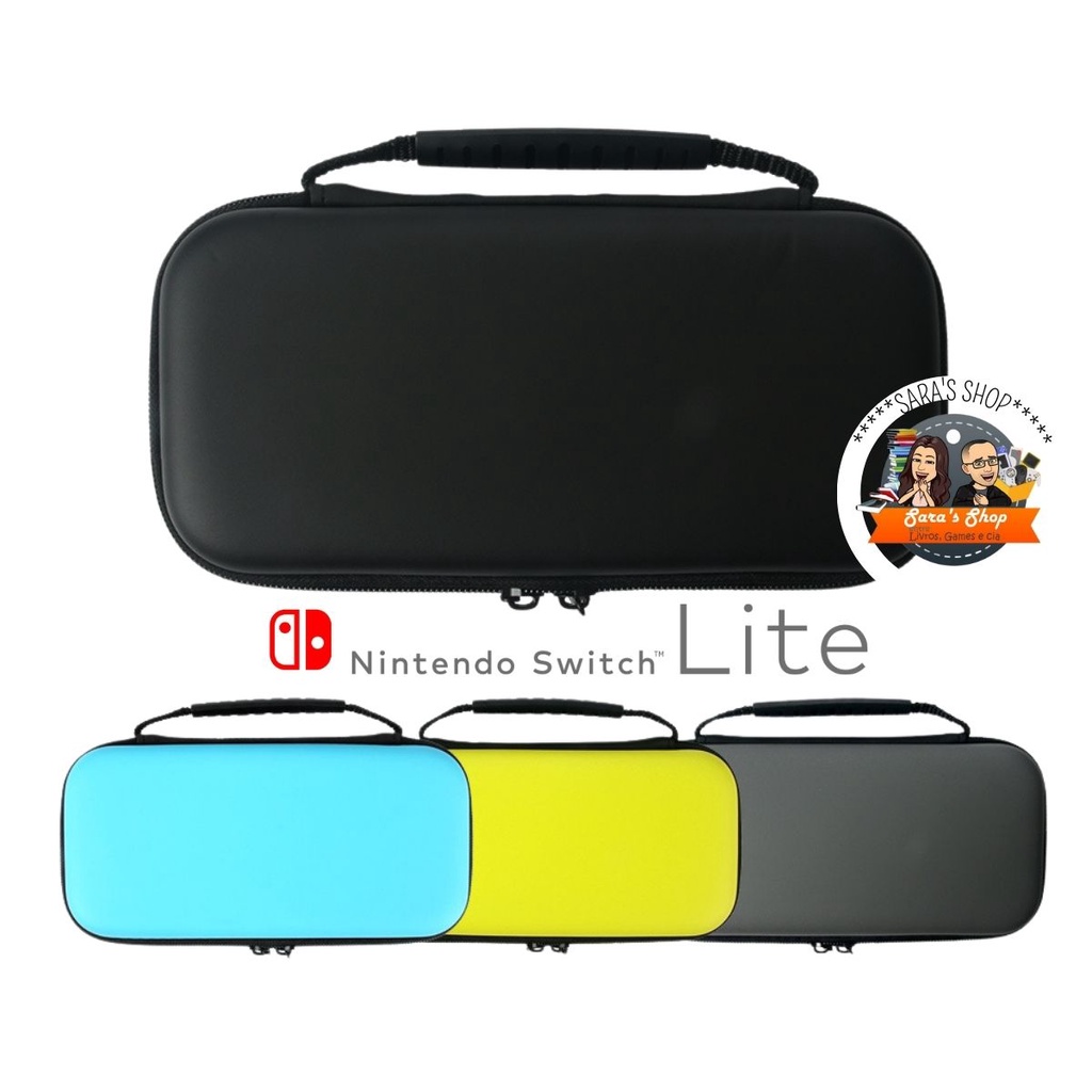 Case Rígido Estojo com alça para Armazenamento Nintendo Switch Lite