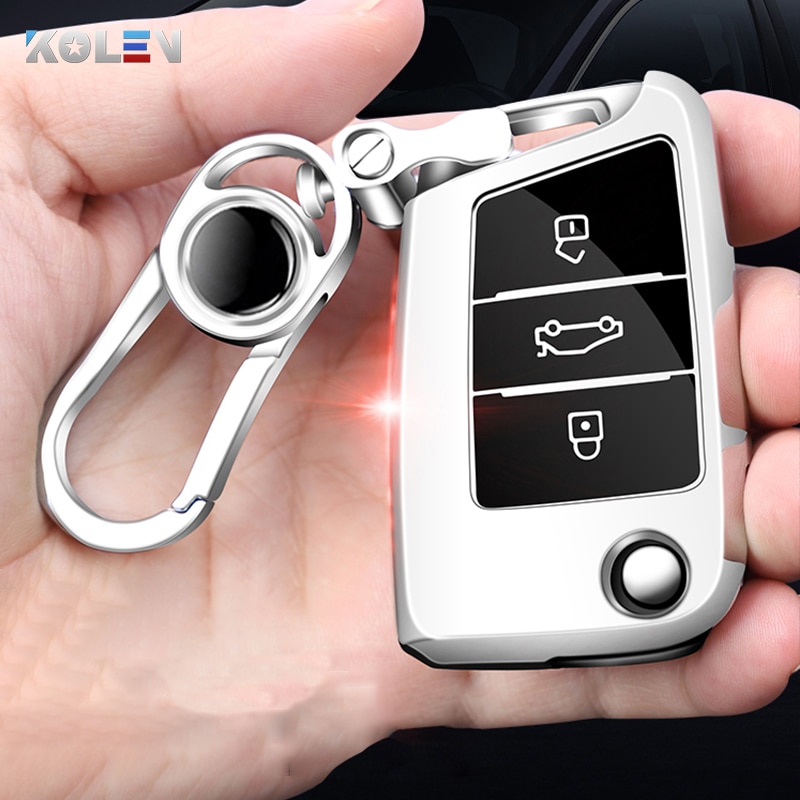 Soft TPU Car Remote Key Case Cover Shell Para Volkswagen VW Golf 7 MK7 ...