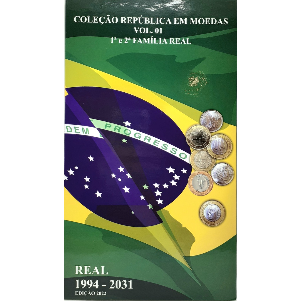 Lbum Para Moedas Do Real At Comemorativas Shopee Brasil