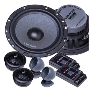 Kit Falante 2 Vias Audiophonic Club Kc6.3 6 Polegadas 160w Rms Tweeter Seda Som Automotivo