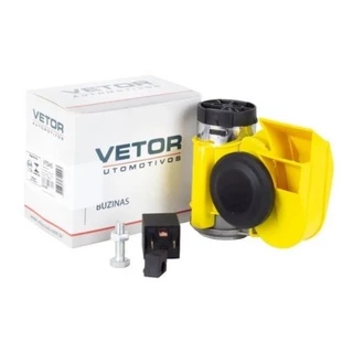 Buzina Corneta Vt045 Compacta P/ Carro Jeep Lancha 12v (par)