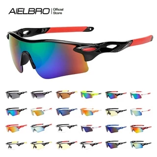 ⚡SUPER DEALS⚡AIELBRO Culos De Sol Moda Uv400 Unissex Para Esporte Ao Ar Livre Limpar Culos Para Dire O Ciclismo