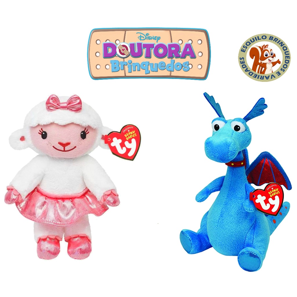 Pelúcia Disney Doutora Brinquedos Dragão Felpudo Ovelha Lambie | Shopee ...
