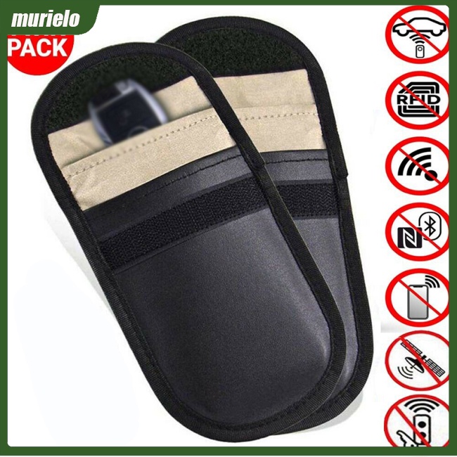 Custodia Faraday Per Chiavi Auto | Portachiavi RFID Blocca Segnale | Borsa In Fibra Di Carbonio Antifurto
