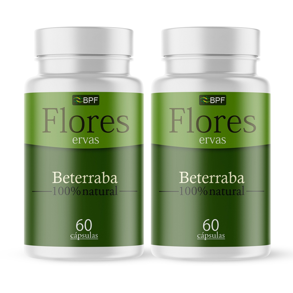 Beterraba 2 Frascos com 120 Cápsulas de 500mg 100% Natural Beta ...