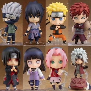 Naruto Sasuke Hinata Itachi Gaara Kakashi Sakura Jiraiya Pvc 682 # 707 # Brinquedo Action Figure 10 Nendorid cm