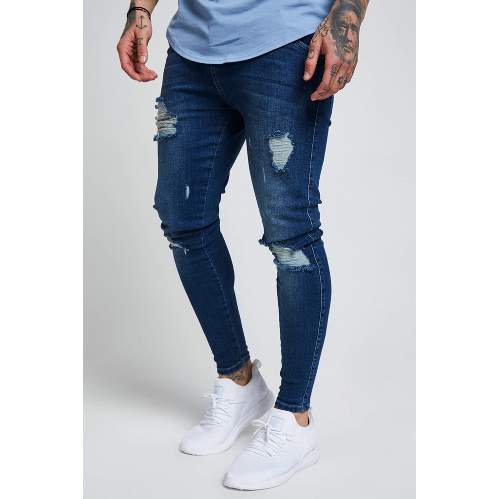 Calças de ganga skinny rotos, Ofertas em jeans de homem