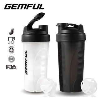 Garrafa Agitadora Gemful 700ml Para Misturas De Proteínas , Copos De Água Misturadores À Prova De Vazamento Sem BPA