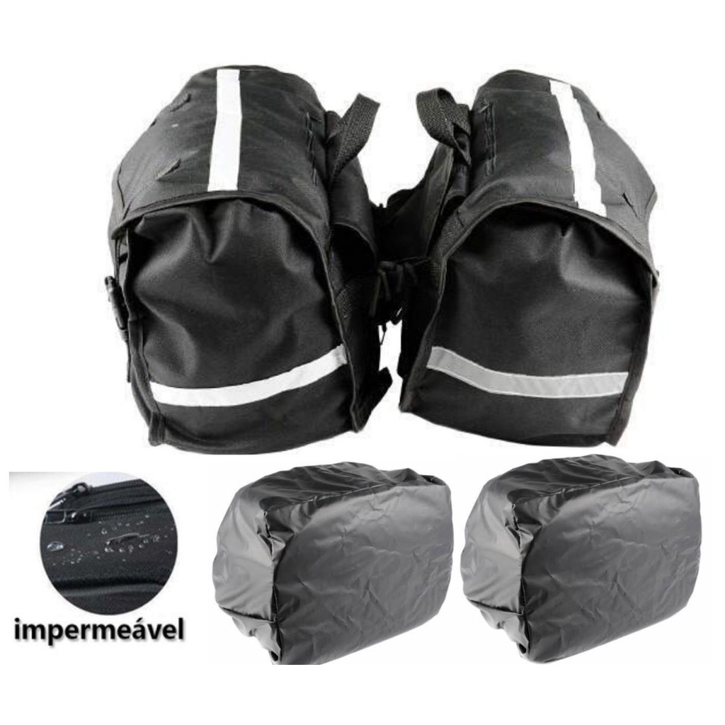 alforge LATERAL BASLU 60L + CAPAS DE CHUVA premium