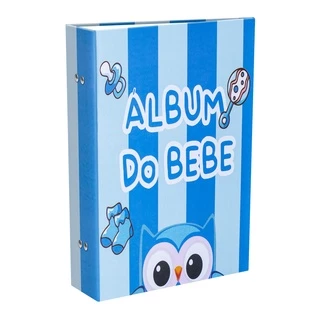 Album Livro Do Bebe Coruja Azul Menino Para 208 Fotos 10x15 Ideal Chá De Bebê Otimo Presente em Oferta na Shopee