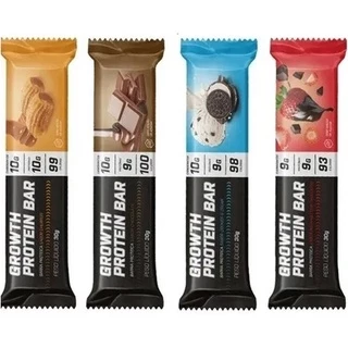 Growth Protein Bar - 12 Unid x 30g Cada (360g) Barra de Proteína - Growth Supplements
