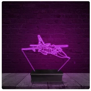 Luminária e Abajur Acrílico Led - Jato Guerra Avião 15