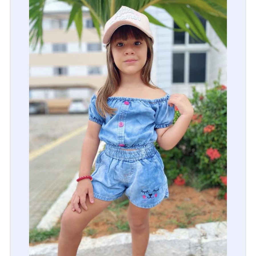 Roupas jeans cheap infantil feminina