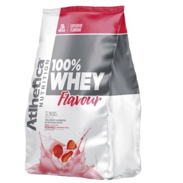 100% Whey Protein 900g Flavour Refil – Atlhetica Nutrition – Morango