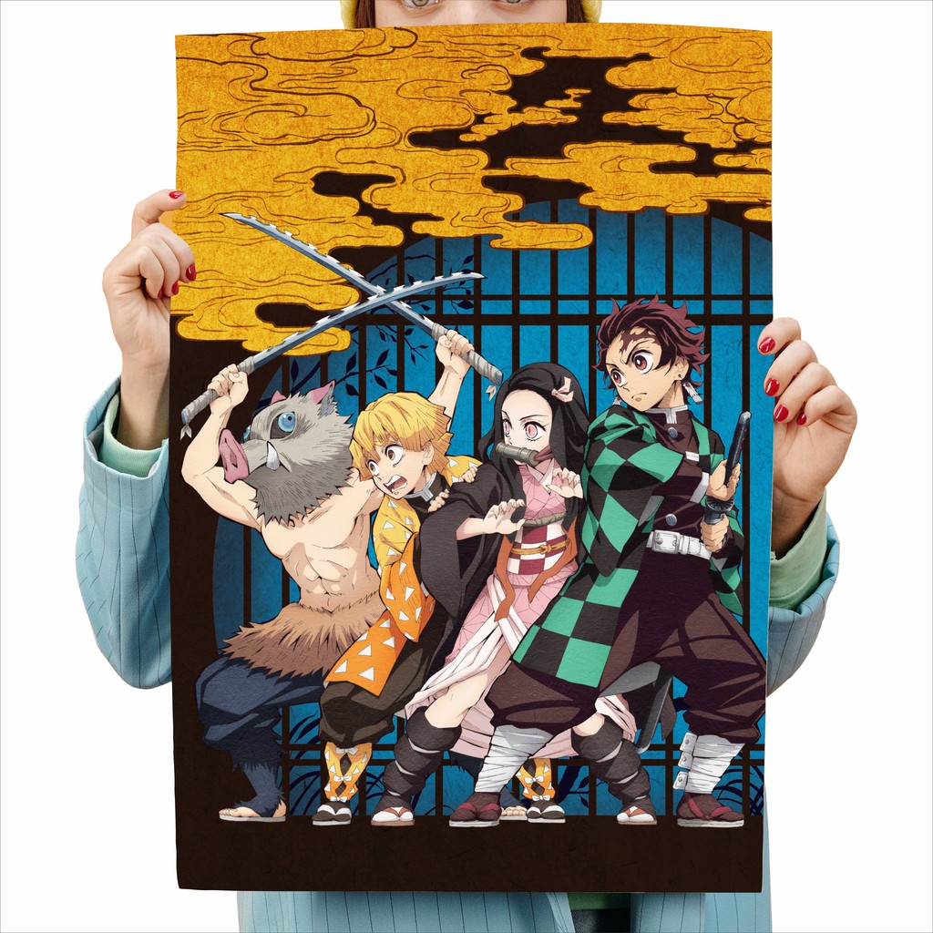 Big Poster Anime Demon Slayer Kimetsu no Yaiba LO08 90x60 cm