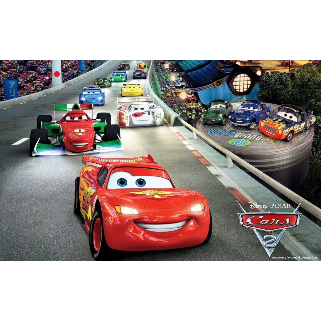 Papel de Parede Relâmpago Mcqueen e Amigos