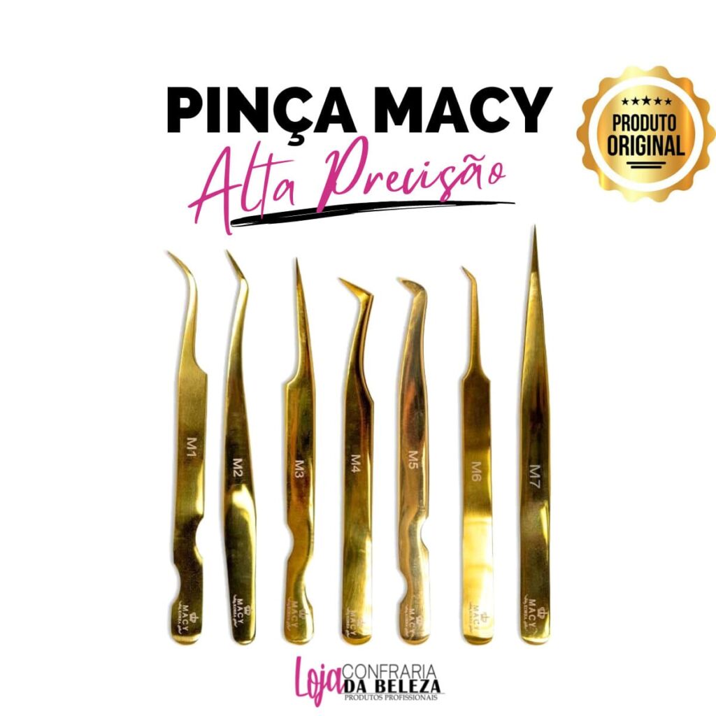 Pinça Macy Precisão para Alongamento de Cílios Original | Shopee Brasil