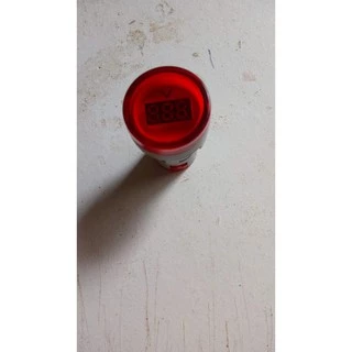 22mm AC20-500V led mini voltímetro redondo medidor de tensão indicador piloto luz vermelho display digital testador