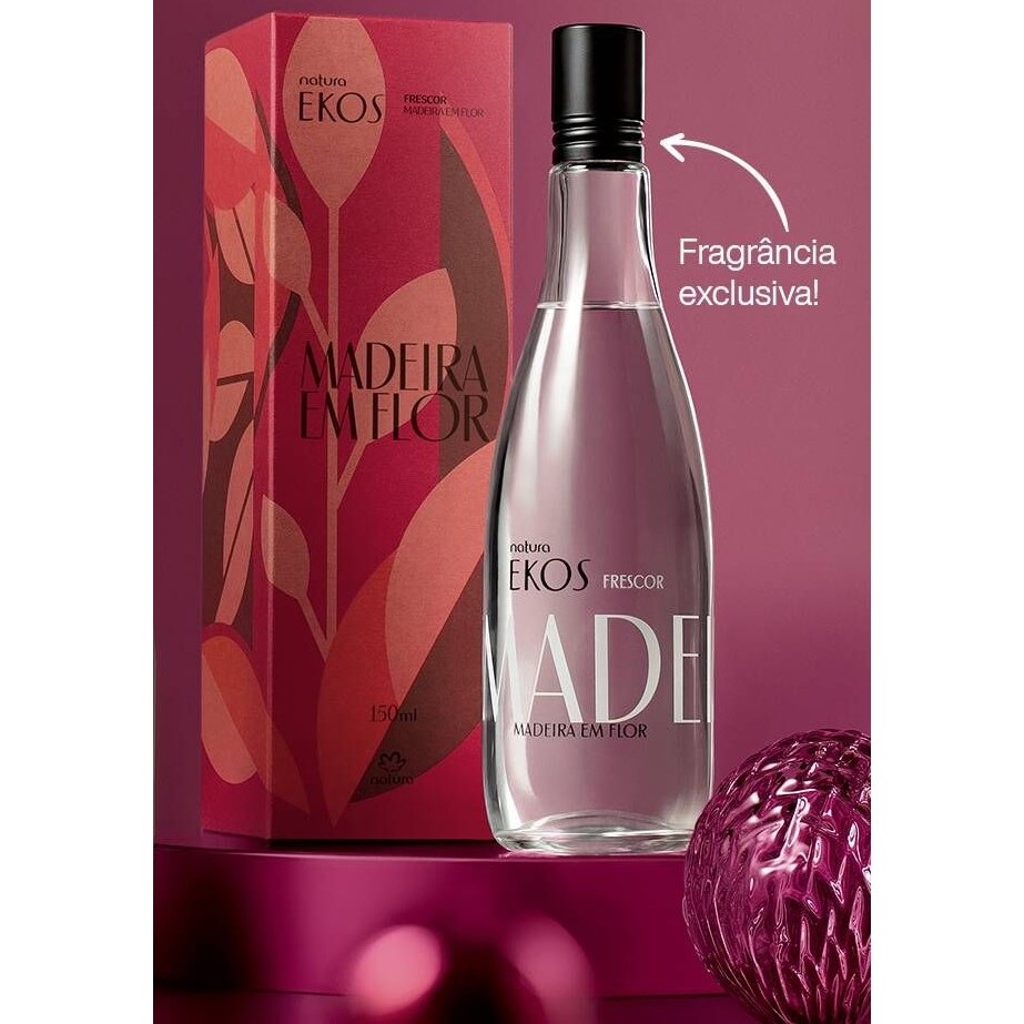 Presente Natura Ekos Madeira em Flor Colônia Perfume 150ml e Creme  Hidratante 400ml | Shopee Brasil