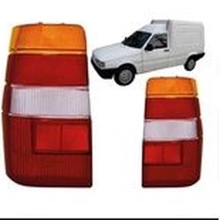 Par lente lanterna traseira Fiorino tricolor 86 87 88 89 90 91 92 93 94 95 96 97 98 99 2000 2001 2002 2003 em Oferta na Shopee