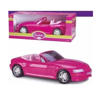 Carro Super Conversível Para Barbie Pink Grande 60 Cm Líder