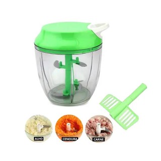 Processador Triturador Grande Manual Cordinha de Alimentos 5 Lâminas com  Batedor 850ml - Trik Trak Utilidades - Tudo para seu lar!