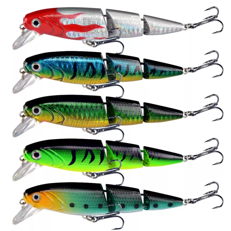 Isca Artificial Articulada Para Pesca Meia Água no Mar, Rios e Represas ...