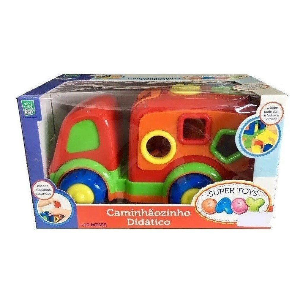 Brinquedo Educativo Bebe Caminhao Didatico Rosa - Super Toys em