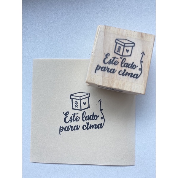 Carimbo Embalagem Este lado para cima. | Shopee Brasil