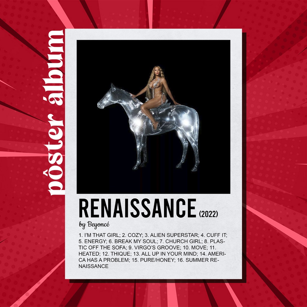 Pôster Álbum Renaissance - Beyoncé | Shopee Brasil