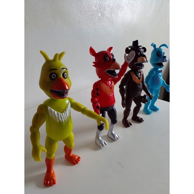 3pcs/set Five Night at Freddy Anime FNAF Final Boss Freddy Toys Bonnie Bear  Action Figure PVC Model Sundrop Toys Gifts (B) : : Toys & Games