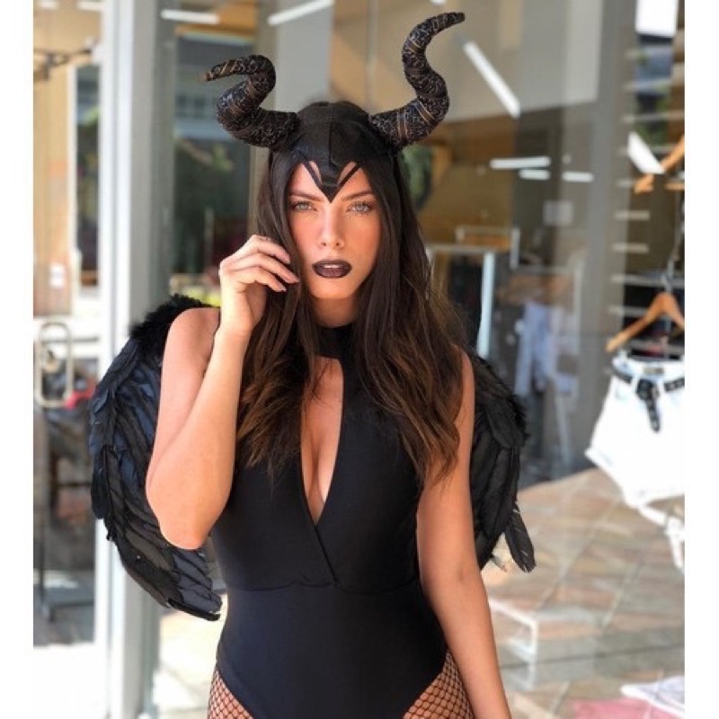 Arco Chifre Malévola Cosplay Fantasia Halloween Carnaval GA